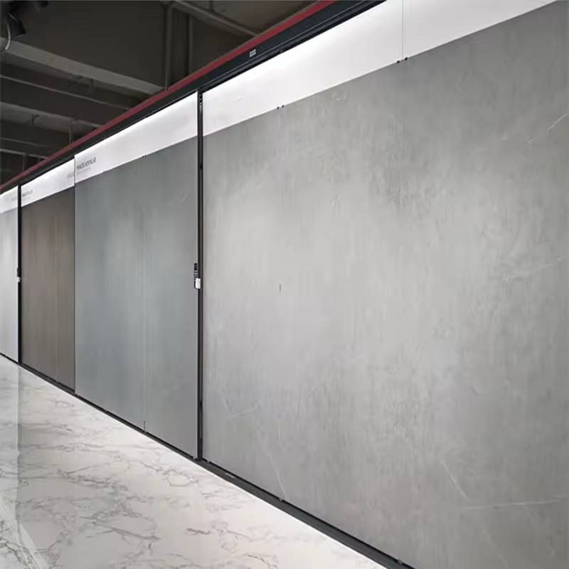 Large-format stone wall panels